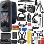 Insta360 X5 - Waterproof 8K 360° Action Camera + 50-in-1 Accessory Kit + 128GB Card