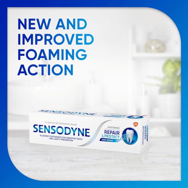 Sensodyne Repair & Protect Whitening Toothpaste – Deep Repair (4 packs)