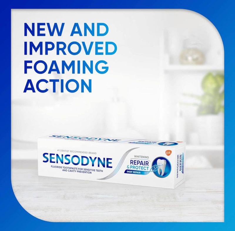 Sensodyne Repair & Protect Whitening Toothpaste – Deep Repair (4 packs)