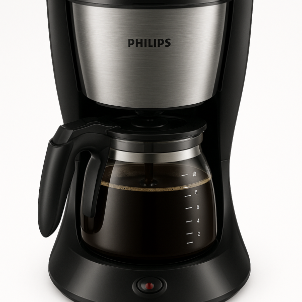 Philips Daily Collection Drip Coffee Maker – 1.2L, Black
